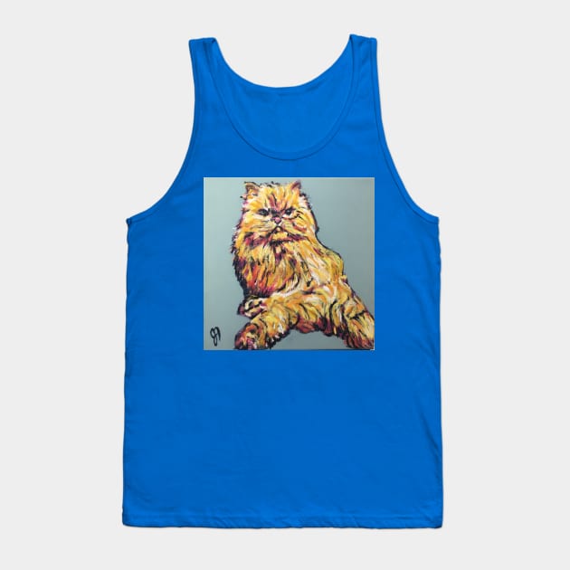 Nosey Josie Persian Cat Tank Top by Jeneralarts